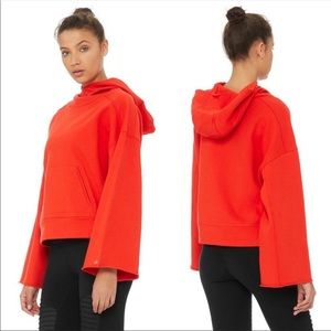 Alo Red Cherry POP Low-key Hoodie Active wear Xs